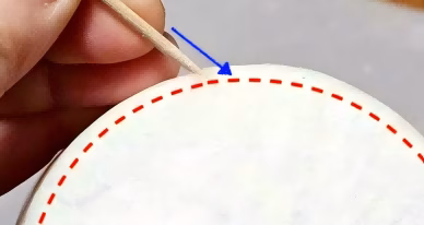 Insert the toothpick into that layer