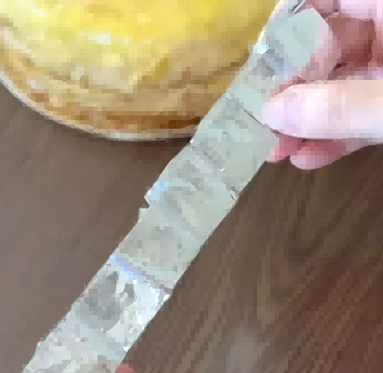 several fold lines on it