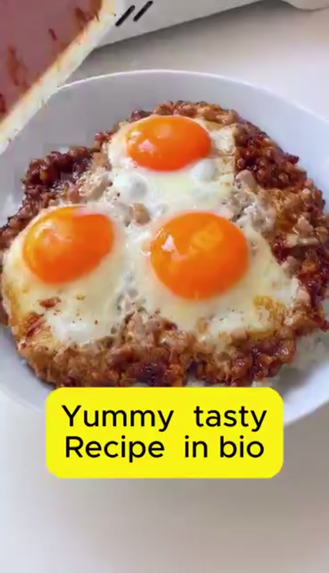 Pan-Fried Minced Pork with Soft-Boiled Eggs Recipe